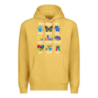 Antique Gold god says i am autism Premium Hoodie - JahusDesignShop