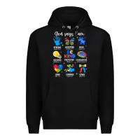 Black god says i am autism Premium Hoodie - JahusDesignShop