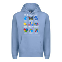 Colony Blue god says i am autism Premium Hoodie - JahusDesignShop
