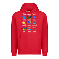 Red god says i am autism Premium Hoodie - JahusDesignShop