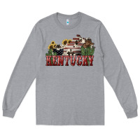 Heather Grey kentucky Long Sleeve Tee - NancyCooperArtShop