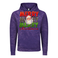 Cloud Purple Merry Christmas Santa Vintage Hoodie - FaDigitalArtStudio