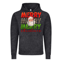 Vintage Black Merry Christmas Santa Vintage Hoodie - FaDigitalArtStudio