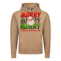 Vintage Coffee Merry Christmas Santa Vintage Hoodie - FaDigitalArtStudio