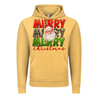Vintage Mustard Merry Christmas Santa Vintage Hoodie - FaDigitalArtStudio