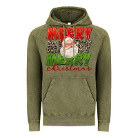 Vintage Olive Merry Christmas Santa Vintage Hoodie - FaDigitalArtStudio