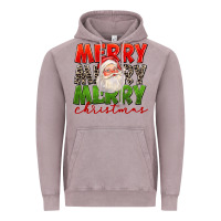Vintage Zinc Merry Christmas Santa Vintage Hoodie - FaDigitalArtStudio
