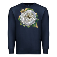 Navy Pillow Fight Rose Premium Sweatshirt - LillyAllenDesigns