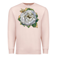 Pale Pink Pillow Fight Rose Premium Sweatshirt - LillyAllenDesigns