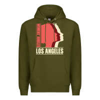 Army Green Women's Angeles Los Angeles Premium Hoodie - Bettercallsaul