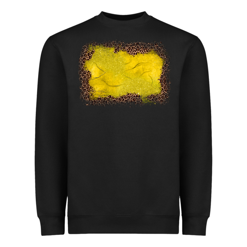 Gemstone Yellow Leopard Background Heavyweight Sweatshirt by JahusDesignShop | Teevron