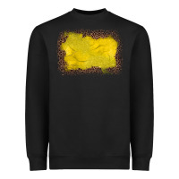 Black gemstone yellow leopard background Heavyweight Sweatshirt - JahusDesignShop