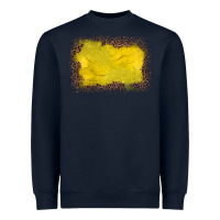 Navy gemstone yellow leopard background Heavyweight Sweatshirt - JahusDesignShop