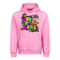 Fuchsia Pink louisiana map mardi gras Urban Hoodie - CowGirlArtShop