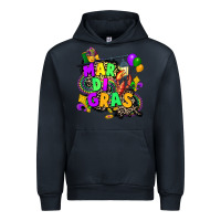 Navy louisiana map mardi gras Urban Hoodie - CowGirlArtShop