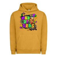 Pigment Peanut Butter louisiana map mardi gras Urban Hoodie - CowGirlArtShop