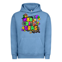 Pigment Pebble Blue louisiana map mardi gras Urban Hoodie - CowGirlArtShop