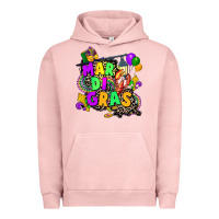 Pigment Salmon louisiana map mardi gras Urban Hoodie - CowGirlArtShop