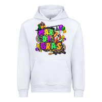 White louisiana map mardi gras Urban Hoodie - CowGirlArtShop