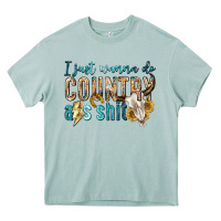 Arona i just wanna do country Heavy Core Tee - texasbilliewilder