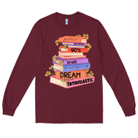 Burgundy booktroverts Long Sleeve Tee - JahusDesignShop