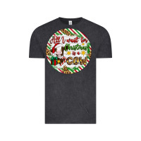 Vintage Black Christmas all i want for christmas is a cow Vintage Tee - Artiststas