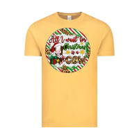 Vintage Mustard Christmas all i want for christmas is a cow Vintage Tee - Artiststas