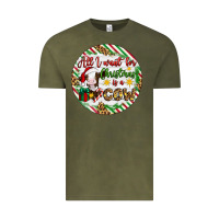 Vintage Olive Christmas all i want for christmas is a cow Vintage Tee - Artiststas