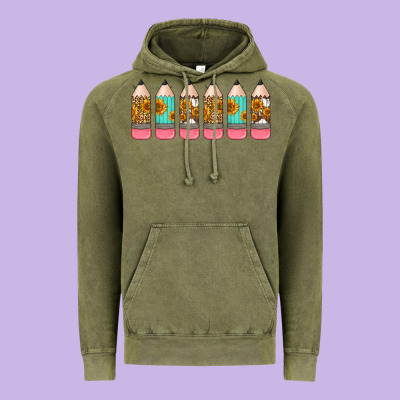 Western Teacher Pencils 16oz Libbey Glass Vintage Hoodie Designed By Hra Design Shop