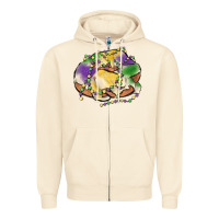 Sandshell mardi gras king cake Zipper Hoodie - MaliasSmallBusiness