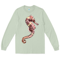 Matcha pink seahorse Long Sleeve Tee - LillyAllenDesigns