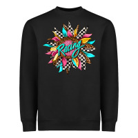 Black racing sunflower front Heavyweight Sweatshirt - AdoDesignShop