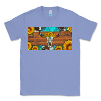 Colony Blue longhorn bull skull license plate Classic Tee - Artiststas