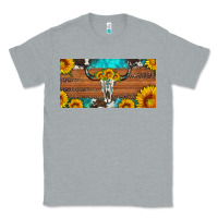 Heather Grey longhorn bull skull license plate Classic Tee - Artiststas