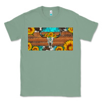 Sage longhorn bull skull license plate Classic Tee - Artiststas