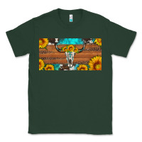 Sports Green longhorn bull skull license plate Classic Tee - Artiststas