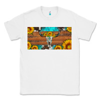 White longhorn bull skull license plate Classic Tee - Artiststas