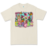 Bone easter cross background Premium Tee - BarkalooDesign