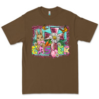 Cacao easter cross background Premium Tee - BarkalooDesign