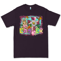 Plum easter cross background Premium Tee - BarkalooDesign