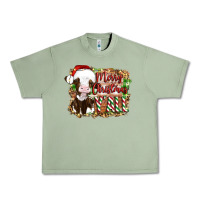 Oil Green merry christmas y'all cow Urban Heavy Tee - Artiststas