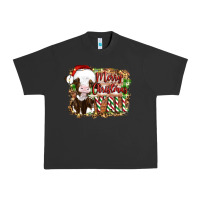 Pigment Black merry christmas y'all cow Urban Heavy Tee - Artiststas