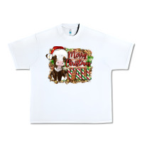 White merry christmas y'all cow Urban Heavy Tee - Artiststas