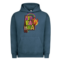 Pigment Midnight Navy mardi gras alabama map Urban Hoodie - CowGirlArtShop