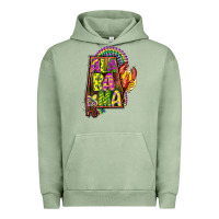 Pigment Oil Green mardi gras alabama map Urban Hoodie - CowGirlArtShop