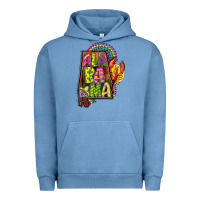 Pigment Pebble Blue mardi gras alabama map Urban Hoodie - CowGirlArtShop