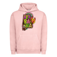 Pigment Salmon mardi gras alabama map Urban Hoodie - CowGirlArtShop