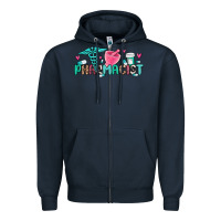 Navy pharmacist Zipper Hoodie - MaliasSmallBusiness