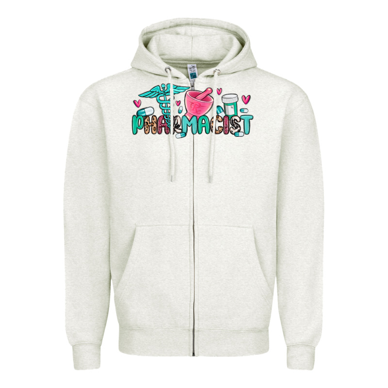Pharmacist Zipper Hoodie by MaliasSmallBusiness | Teevron