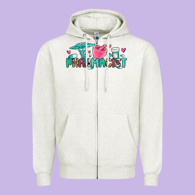 Pharmacist Zipper Hoodie Designed By Maliassmallbusiness
